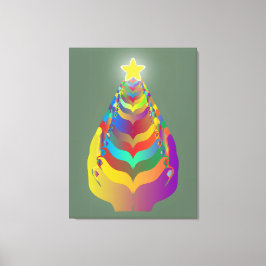 クリスマスの希望と絆 キャンバスプリント