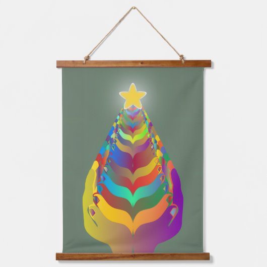 クリスマスの希望と絆 吊り下げ型タペストリー (正面)