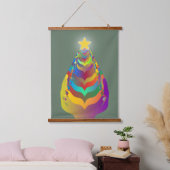 クリスマスの希望と絆 吊り下げ型タペストリー (寝室)