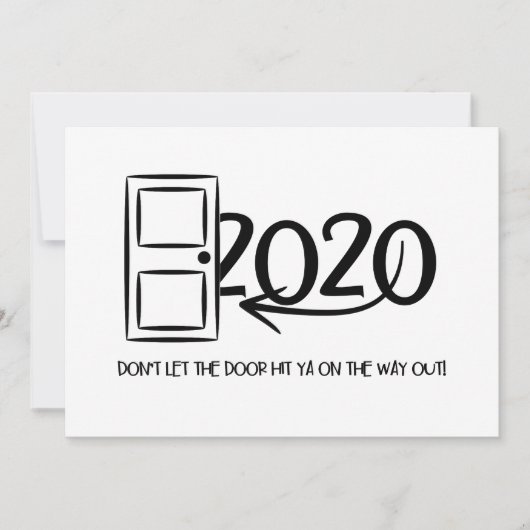 クリスマスの帰り道にドアをぶつけないで 招待状 (正面)