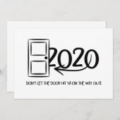 クリスマスの帰り道にドアをぶつけないで 招待状 (正面/裏面)