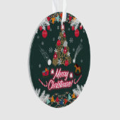 クリスマスの常緑の喜び オーナメント (正面)