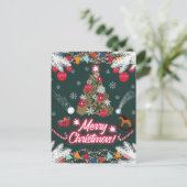 クリスマスの常緑の喜び シーズンポストカード (スタンド正面)