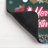 クリスマスの常緑の喜び マウスパッド (コーナー)