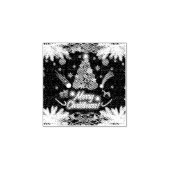 クリスマスの常緑の喜び ラバースタンプ (インプリント)