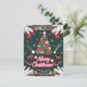 クリスマスの常緑の喜び 出欠カード (スタンド正面)