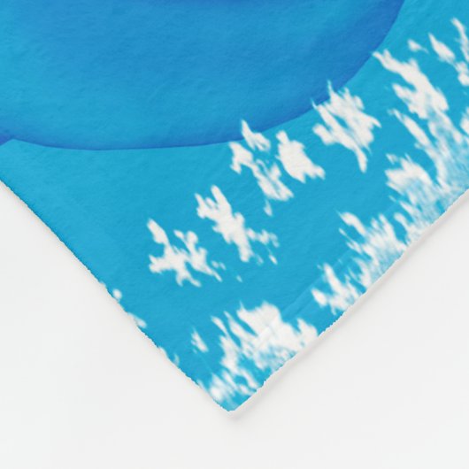 クリスマスの帽子を持つおもしろいなクリスマスのろば フリースブランケット (角)