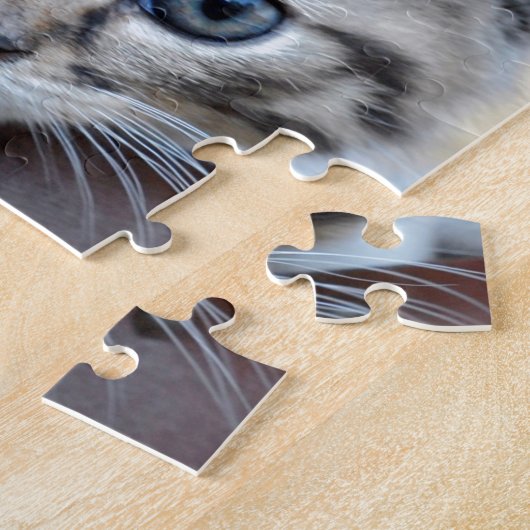 クリスマスの帽子を持つかわいい子ネコ ジグソーパズル (側面)