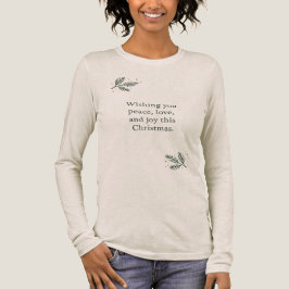 クリスマスの平和と喜び トライブレンドTシャツ