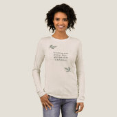 クリスマスの平和と喜び トライブレンドTシャツ (正面全体)