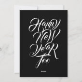 クリスマスの平和と幸福を祈る –  シーズンカード (裏面)