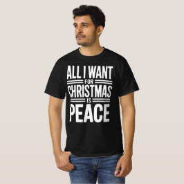 クリスマスの平和の引用 Tシャツ