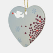 クリスマスの平和 セラミックオーナメント (左)