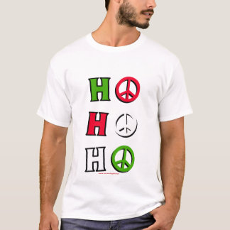 クリスマスの平和"ho ho ho" -ワイシャツ tシャツ