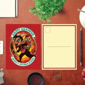 クリスマスの幸せクランプスいけなの子供たちに注意 シーズンポストカード