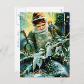 クリスマスの幸運を祈ります シーズンポストカード (正面/裏面)