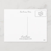 クリスマスの幸運を祈ります シーズンポストカード (裏面)