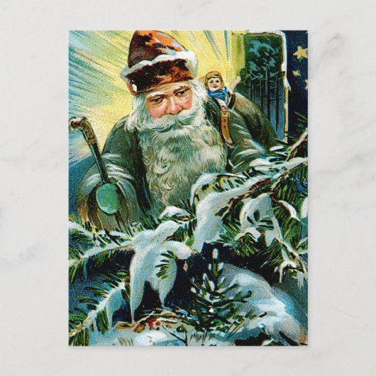 クリスマスの幸運を祈ります シーズンポストカード (正面)