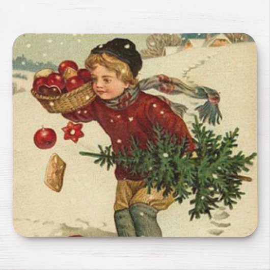 クリスマスの幸運を祈ります マウスパッド (正面)