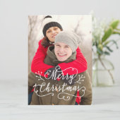 クリスマスの幻想的なスクリプトオーバーレイ シーズンカード (スタンド正面)