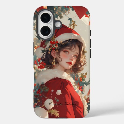 クリスマスの幻想 : ロマンティックiPhone 16 タフケース Case-Mate iPhoneケース (裏面)