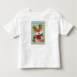 クリスマスの幼児シャツ – かわいい子犬 トドラーTシャツ