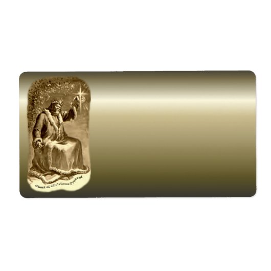 クリスマスの幽霊たち – クリスマスキャロル ラベル (正面)