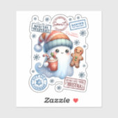 クリスマスの幽霊ステッカー シール (シート)