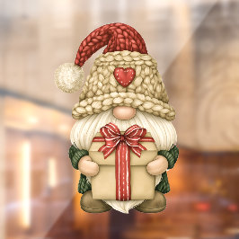 クリスマスの庭の小人ギフト ウィンドウサイン