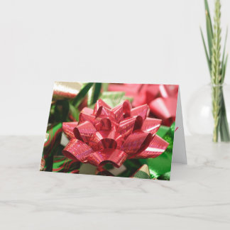 クリスマスの弓クリスマスの挨拶状 シーズンカード