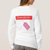 クリスマスの弓フード付きスウェットシャツ Tシャツ (裏面)