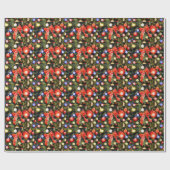 クリスマスの弓 ラッピングペーパー (フラット)