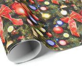 クリスマスの弓 ラッピングペーパー (ロールコーナー)