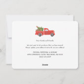 クリスマスの引っ越しお知らせ 新住所 シーズンカード (裏面)