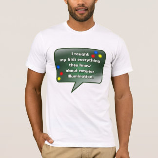 クリスマスの引用文-外部の照明 Tシャツ