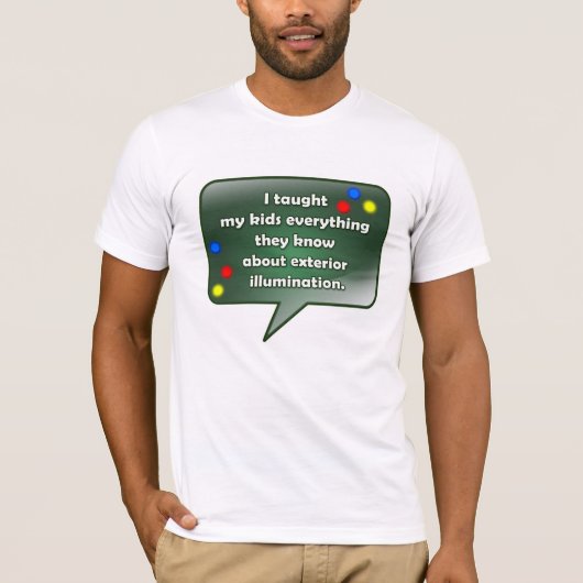 クリスマスの引用文-外部の照明 Tシャツ (正面)