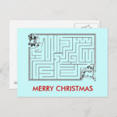 クリスマスの当惑の郵便はがき シーズンポストカード (正面/裏面)