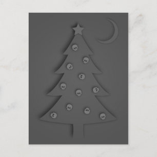 クリスマスの影の木 シーズンポストカード