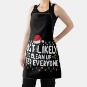 クリスマスの後に片付けそうな方が多い エプロン (インサイチュ)
