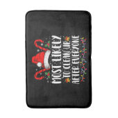 クリスマスの後に片付けそうな方が多い バスマット (正面縦)