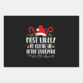 クリスマスの後に片付けそうな方が多い ラッピングペーパーシート (正面)