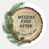 クリスマスの後は楽結婚しく ラウンドシール (正面)