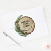 クリスマスの後は楽結婚しく ラウンドシール (封筒)