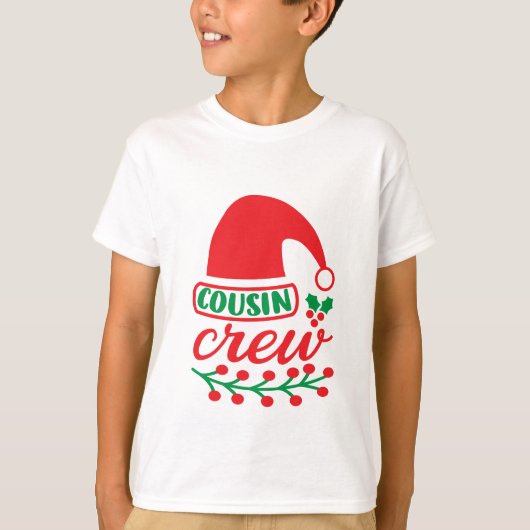 クリスマスの従兄弟・従姉妹の仲間 Tシャツ (正面)