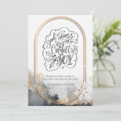 クリスマスの心地よいと喜びの良い知らせを台本にする シーズンカード (スタンド正面)