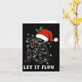 クリスマスの心臓ナースハート解剖学 カード (黄色い花)