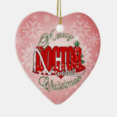 クリスマスの心臓学医の医者 セラミックオーナメント (右)