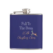 クリスマスの応援で満ちている フラスク (正面)