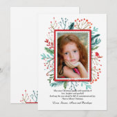 クリスマスの応援の写真の休日カード シーズンカード (正面/裏面)