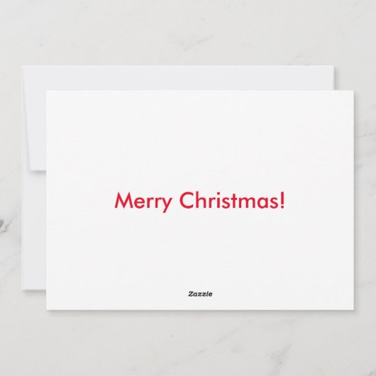 クリスマスの応援を送るかわいいハスキー シーズンカード (裏面)